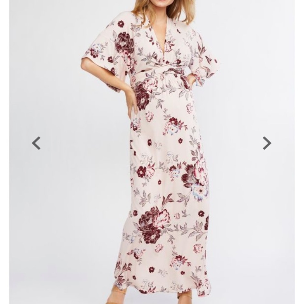 Wrap maternity dress